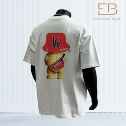 Áo MLB trắng gấu vàng