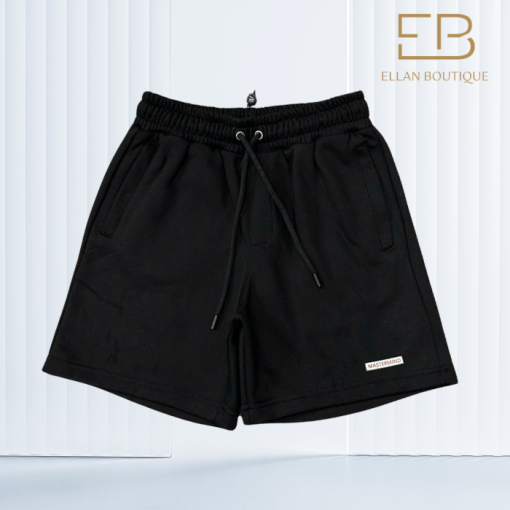 Quần short đen lưng thun