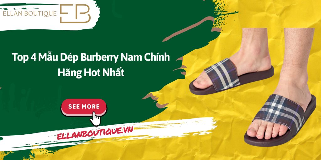 dép burberry nam chính hãng​