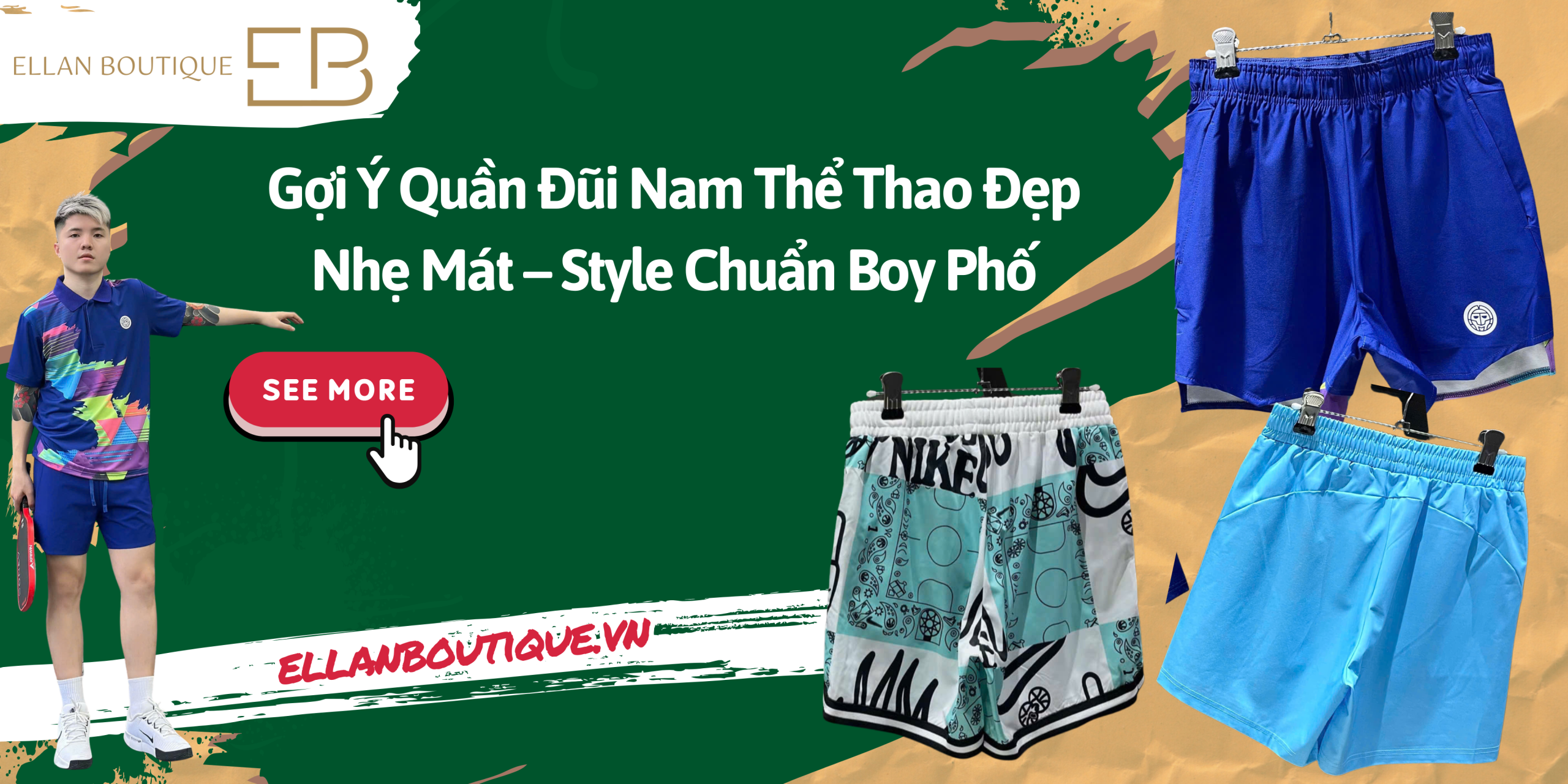 Gợi Ý Quần Đũi Nam Thể Thao Đẹp Nhẹ Mát – Style Chuẩn Boy Phố